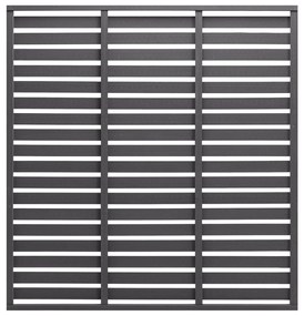 Πάνελ Περίφραξης Γκρι 180 x 180 εκ. από WPC