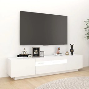 Έπιπλο Τηλεόρασης με LED Λευκό 180 x 35 x 40 εκ. - Λευκό
