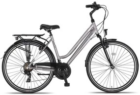 Ventura Trekking 28 Inch 50 cm Women 21SP Rim Brakes SilverAltec