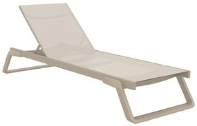 SIESTA TROPIC ΞΑΠΛΩΣΤΡΑ TAUPE/TAUPE ΑΛΟΥΜ-ΠΟΛ/ΝΙΟΥ 210X72X31εκ.20.0688