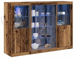 vidaXL Πλαϊνό γραφείο Παλαιό ξύλο 142.5 x 37 x 100 εκ.