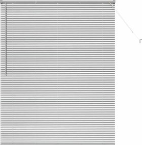 vidaXL Βενετσιάνικες Ρόδες Ασημί 175 x 145 εκ Αλουμίνιο