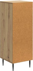 vidaXL Πλαϊνό γραφείο Artisan Δρυς 33 x 34,5 x 89,5 εκ