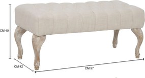 Ταμπουρέ Μπεζ PROVENZA 42x97x40