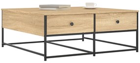 vidaXL Τραπεζάκι Σαλονιού Sonoma Δρυς 100 x 99 x 40 εκ. Επεξεργ. Ξύλο