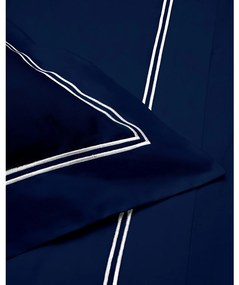 Σετ Σεντόνια Βαμβακοσατέν King 280x290εκ. Bar4 (09) Dark Blue Makis Tselios