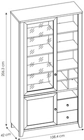 Βιτρίνα Nostice 2D2S