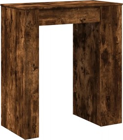 vidaXL Τραπέζι Μπαρ με Ράφια Δρυς 95x47x103,5 εκ. Επεξεργ. Ξύλο
