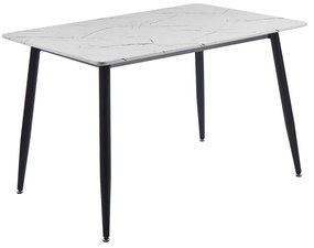 Τραπέζι DATUM ΕΜ839,Β 120x80x75cm White-Black