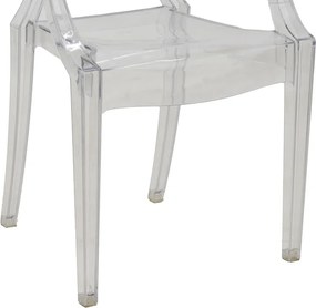 Καρέκλα Narova pakoworld PC διάφανο 43x48x92εκ