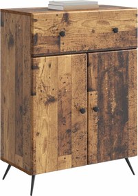 vidaXL Πλαϊνό γραφείο Παλαιωμένο ξύλο 66 x 34,5 x 90 εκ