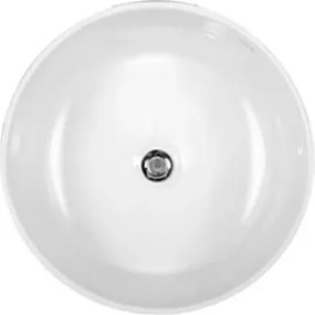 Mykonos White Gloss Ø46 - Επιτραπέζιος νιπτήρας