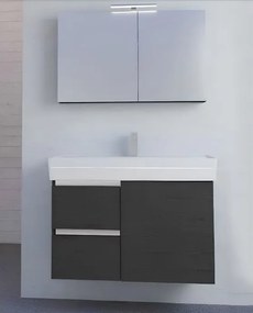 One Project Sunrise 100  MDF - Πάγκος με Νιπτήρα &amp; Καθρέπτη