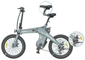 Ηλεκτρικό Ποδήλατο Smartgyro SOHO 16 10000 mAh Μαύρο 250 W 20&quot;