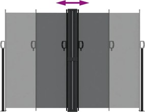 vidaXL Σκίαστρο Πλαϊνό Συρόμενο Μαύρο 180 x 1000 εκ.