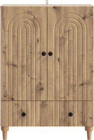 vidaXL Πλαϊνό γραφείο Artisan Δρυς 66 x 34,5 x 95 εκ.