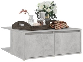 vidaXL Τραπεζάκι Σαλονιού Γκρι Σκυρ. 80 x 80 x 31 εκ. Μοριοσανίδα