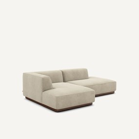 Γωνιακός καναπές αριστερός από λινό βελούδο, JACOPO
