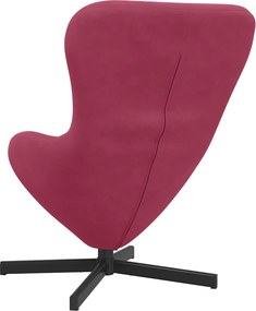 vidaXL Κάθισμα-αυγό Κόκκινο 63 x 73 x 90 εκ Βελούδο