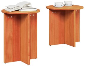 vidaXL Τραπεζάκι σαλονιού 2 pcs Καστανό 41.5 x 41.5 x 41 εκ.