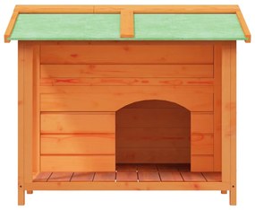 vidaXL Σπίτι Σκύλου Καφέ 96 x 87 x 80,5 εκ. από Μασίφ Ξύλο Πεύκου