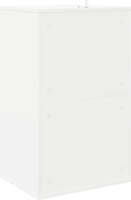vidaXL Ντουλάπι δίσκων βινυλίου Λευκό 44,5 x 36,5 x 74,5 εκ