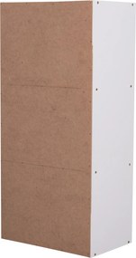 ΡΑΦΙΕΡΑ ΤΟΙΧΟΥ CUBICON HM9941.01 ΛΕΥΚΗ ΜΕΛΑΜΙΝΗ 38,5x23,5x80Υεκ.