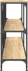 vidaXL Τραπέζι Κονσόλα Sonoma Δρυς 160x30x75 εκ. Επεξ. Ξύλο/Σίδηρος