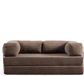 2-Seat Sofa-Bed Via Con - Brown Brown