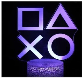 Τρισδιάστατο 3D επιτραπέζιο φωτιστικό icons με χειριστήριο