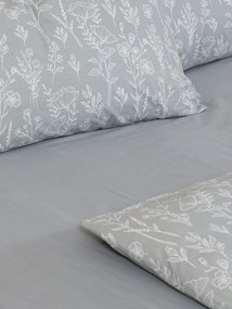 Σετ Σεντόνια Cotton Feelings 2050 Grey Υπέρδιπλο με λάστιχο (170x205+30)