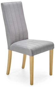 DIEGO 3 chair, color: quilted velvet Stripes - MONOLITH 85 DIOMMI V-PL-N-DIEGO_3-D.MIODOWY-MONOLITH85 DIOMMI-60-22530