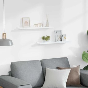 vidaXL Ράφια για Κορνίζες 2 τεμ. Λευκά 60 x 9 x 3 εκ. από MDF