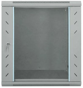 vidaXL Ντουλάπα δικτύου με αποθήκευση Γκρι 60 x 60 x 65 εκ Ατσάλι