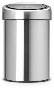 Brabantia 647217 Κάδος Απορριμμάτων Touch Bin 3L, Matt Steel Fingerprint Proof