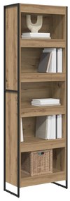 vidaXL Βιβλιοθήκη 2 pcs Καρυδιά Χειροποίητης Εργασίας