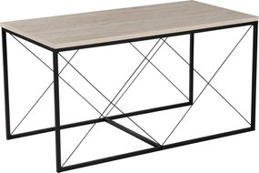 Coffee Table Set Defne - Black, Travertine Travertine Black