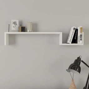 Ραφιέρα τοίχου Happy Megapap χρώμα λευκό 87,4x14,5x14,5εκ.
