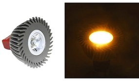 Adeleq Λάμπα Led Ισχύος Mr16 3W 12Vac-Dc 1 Led 10° Πορτοκαλί 13-16133