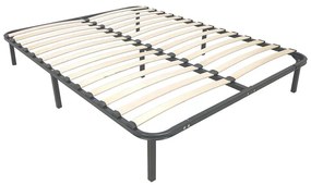 Σομιές μεταλλικός Amaso pakoworld σε μαύρη απόχρωση 160x200x28εκ