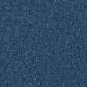 Κρεβάτι Boxspring με Στρώμα Μπλε 120x190 εκ. Υφασμάτινο 3292015