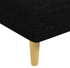 vidaXL Ανάκλιντρο Μαύρο Υφασμάτινο