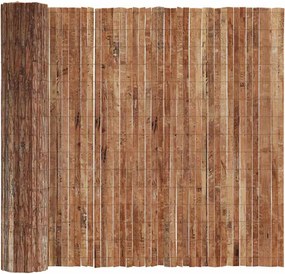 vidaXL Φράχτης από φλοιό δέντρου Καφέ 400 x 125cm Φλοιός