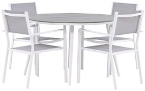 Σετ Τραπέζι και καρέκλες Dallas 4088, Polyξύλο, Ύφασμα, Μέταλλο | Epipla1.gr