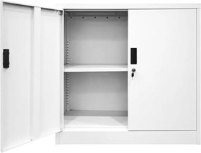 ΝΤΟΥΛΑΠΙ Δίφυλλο - 2 Ράφια Εσωτερικά - Μέταλλο Βαφή Άσπρο   1τμχ