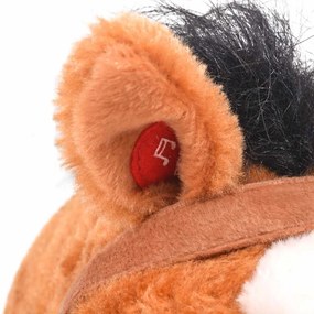 vidaXL Παιχνίδι Άλογο σε Όρθια Στάση Καφέ Λούτρινο