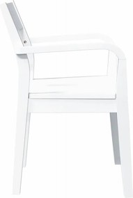 vidaXL Καρέκλες τραπεζαρίας 2 τεμάχια Λευκό μασίφ ξύλο καουτσούκ
