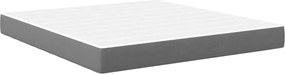 vidaXL Στρώμα Κρεβατιού με στρώμα Ανοιχτό γκρι 180 x 200 cm ύφασμα
