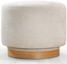 Σκαμπό Περιστρεφόμενο Turneed 209FLF1425 55x55x43cm Cream