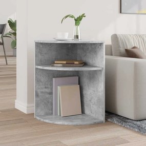 vidaXL End Table Σκυρόδεμα Γκρι 39,7 x 39,7 x 60 εκ Επεξεργασμένο ξύλο